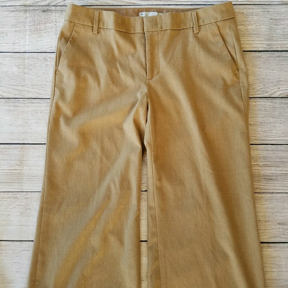 GAP Camel Wide-Leg Trouser Size 8A